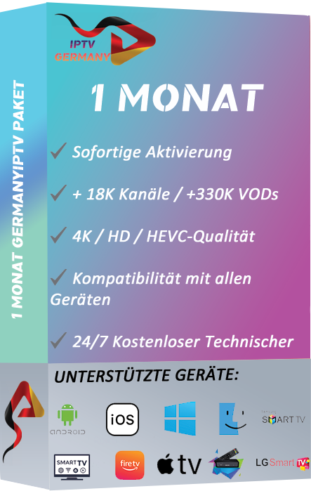 1 monat Germany IPTV