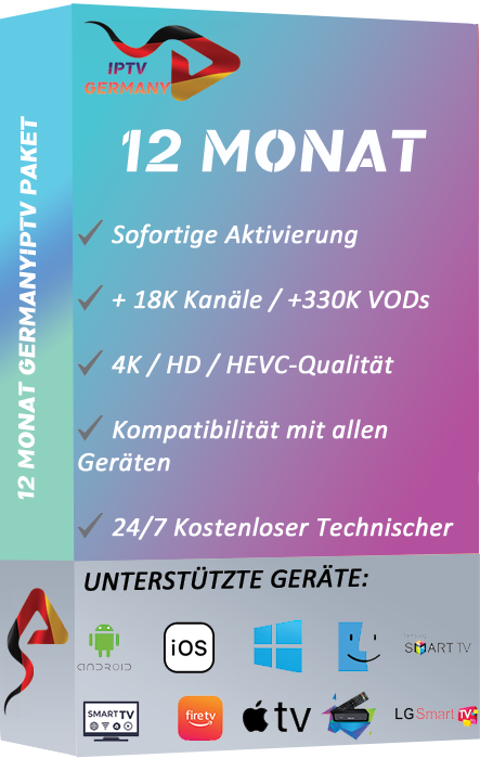 12 monat Germany IPTV